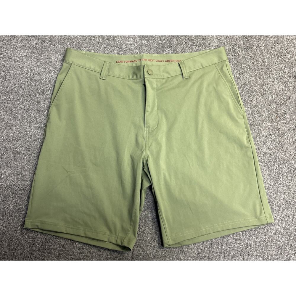 Rhone Men's 36 Green 9” Commuter Shorts Performance Tech Golf Active